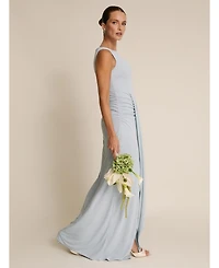 Six Stories Women's Drape Gathered Sleeveless Stretch Dress