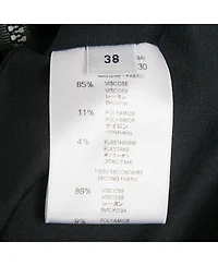 Pre-Owned Givenchy Women's Black Knit Sleeveless Zip Detail Bodycon Dress