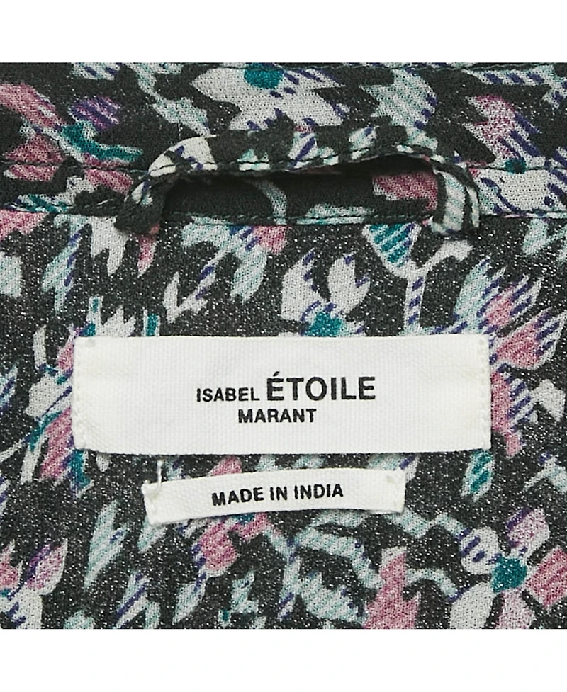 Pre-Owned Isabel Marant Women's eacutetoile Green Printed Crepe Midi