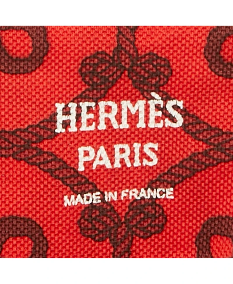 Pre-Owned Hermes Women's Red Micro Cordelieres Cotton T-Shirt Dress