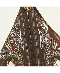 Pre-Owned Chloe Women's Pre-Owned Chloé Brown Printed Crepe & Silk Maxi Dress