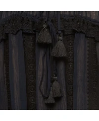 Pre-Owned Chloe Women's Navy Blue Cotton & Silk Mini Dress