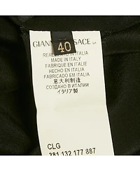 Pre-Owned Versace Women's Black Crepe Crisscross Detail Mini Dress