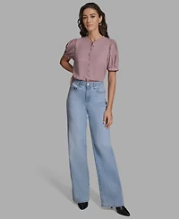 Bcbg Women's Button Front Top