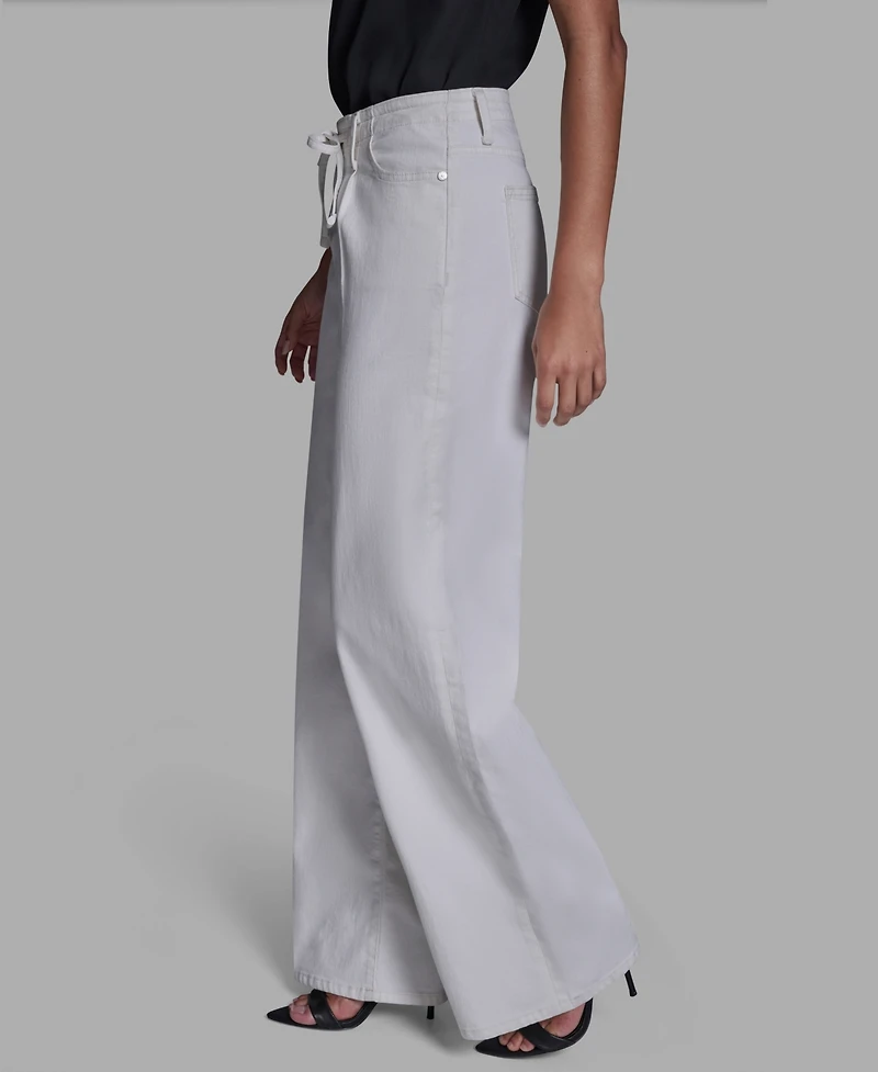 Bcbg Women's Straight Leg Tie Waist Jeans