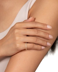 by Adina Eden Micro Pave Sterling Silver Eternity Band Ring