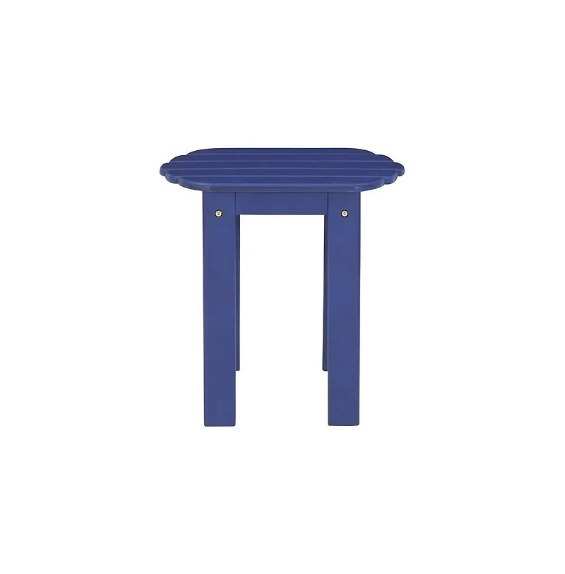 Linon Adirondack End Table Blue
