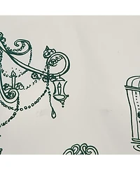 Pre-Owned Dolce & Gabbana Women's Off White Bird Cage Print Silk Blouse