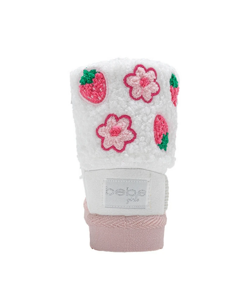 Bebe Girls' Toddler 5T-10T Embroidered Winter Boots