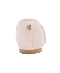 Bebe Girls' Toddler 5T-10T Shimmer Charms Flats