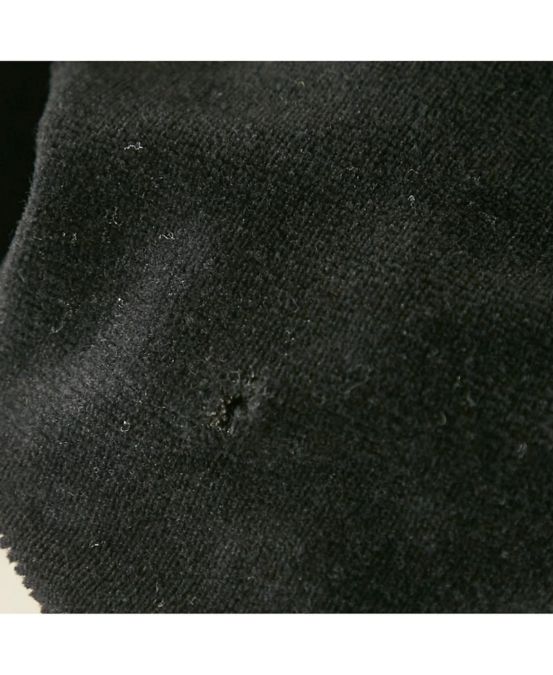 Pre-Owned Balmain Women's Black Velour Quilted Detail Pants