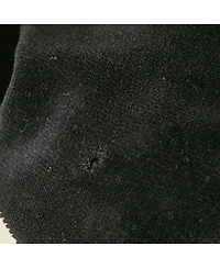 Pre-Owned Balmain Women's Black Velour Quilted Detail Pants