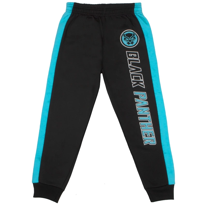 Marvel Big Boys Black Panther 2 Piece Fleece Hoodie and Jogger Pants Outfit Set