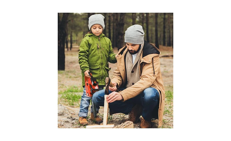 Hey Play Toy Chainsaw with Sound Effects, Orange