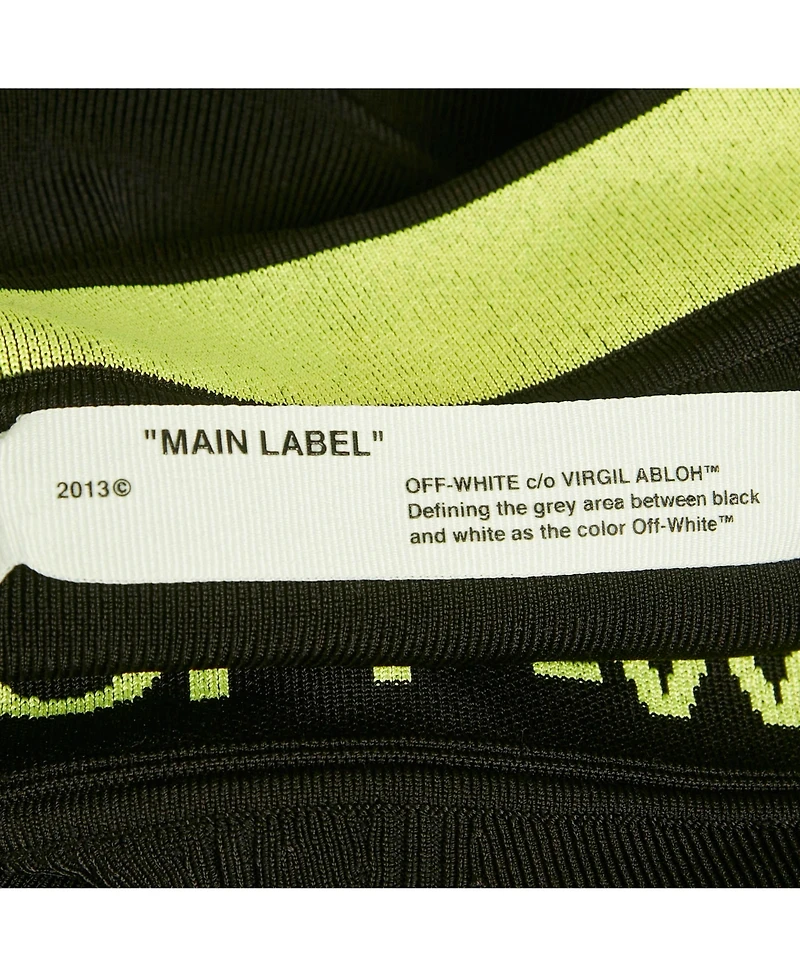 Pre-Owned Off-White Women's Black Jersey Logo Band Skirt