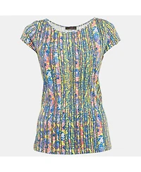 Pre-Owned Versace Women's Versace Printed Jersey Top