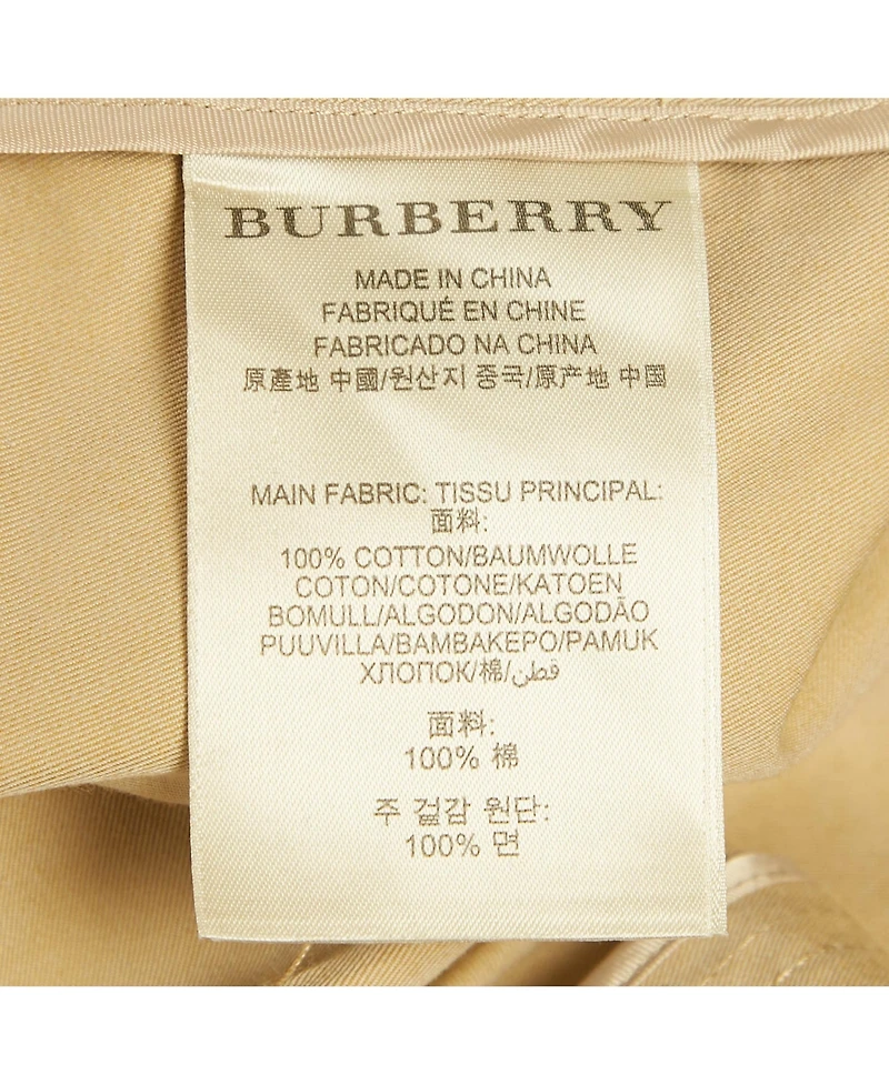 Pre-Owned Burberry Women's Brit Beige Cotton Belted Mini Skirt