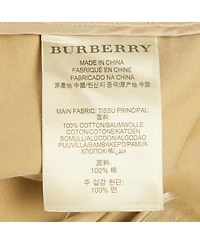 Pre-Owned Burberry Women's Brit Beige Cotton Belted Mini Skirt