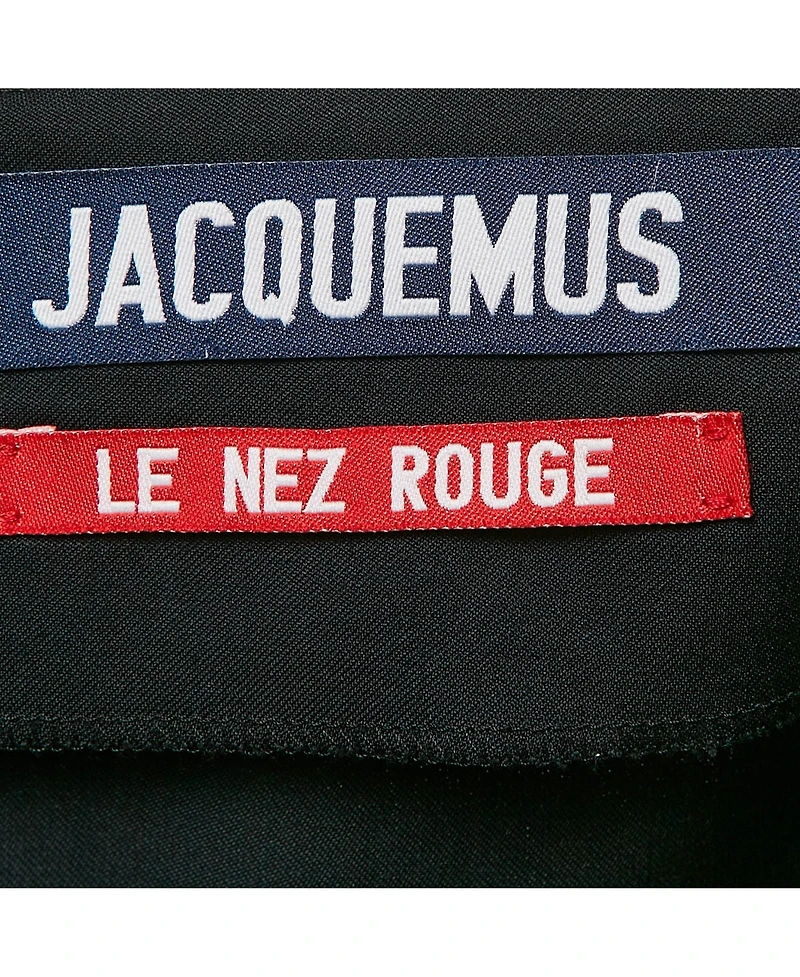 Pre-Owned Jacquemus Women's Navy Blue Gabardine Mini Skirt