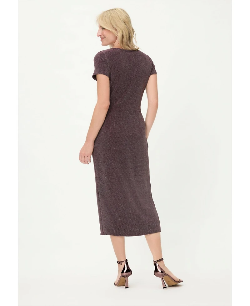 Olsen Women's Sparkle Faux Wrap Dress