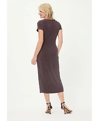 Olsen Women's Sparkle Faux Wrap Dress