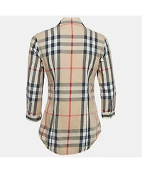 Pre-Owned Burberry Women's Checks Cotton Shirt