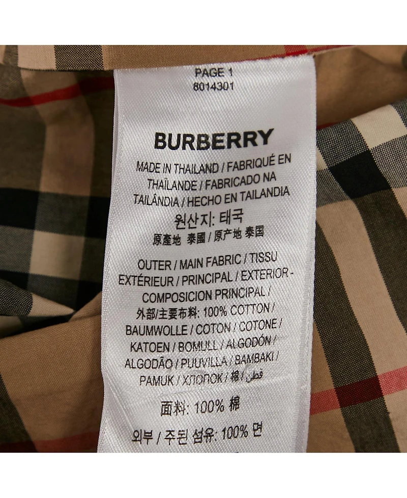 Pre-Owned Burberry Women's Beige Beige Checks Cotton Sleeveless Shirt