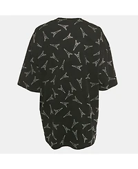 Pre-Owned Balenciaga Women's Eiffel Tower Crystal Jersey T-Shirt