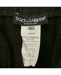 Pre-Owned Dolce & Gabbana Men's Black Stretch Cotton Jogging Pants