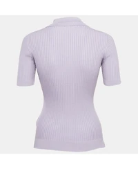 Pre-Owned Versace Women's Rib Knit Top