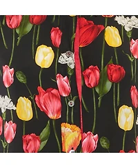 Pre-Owned Dolce & Gabbana Women's Tulip Print Silk Long Sleeve Shirt