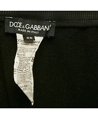 Pre-Owned Dolce & Gabbana Men's Black Cotton Knit Jogger Pants