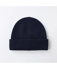 Bellemere New York Men's Unisex Ribbed Lambswool Beanie