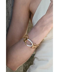 Retro Chic Time Ripples Round Bangle