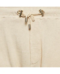 Pre-Owned Balmain Men's Cream Cotton Paneled Knit Jogger Pants