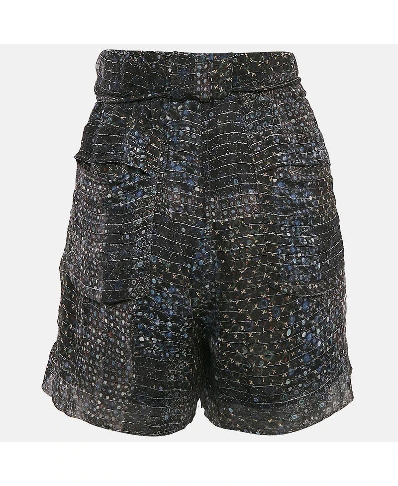 Pre-Owned Isabel Marant Women's Multicolor Printed Lurex Silk Short