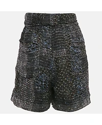 Pre-Owned Isabel Marant Women's Multicolor Printed Lurex Silk Short