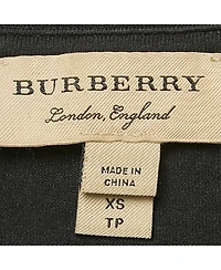 Pre-Owned Burberry Women's Stretch Cotton Cuffed Sleeve T-Shirt