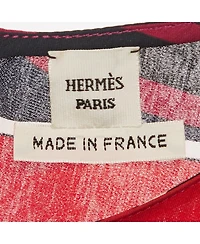 Pre-Owned Hermes Women's Multicolor Printed Silk Sleeveless Top