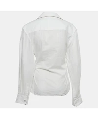 Pre-Owned Jacquemus Women's Cotton Ruched Detail La Bomba Shirt