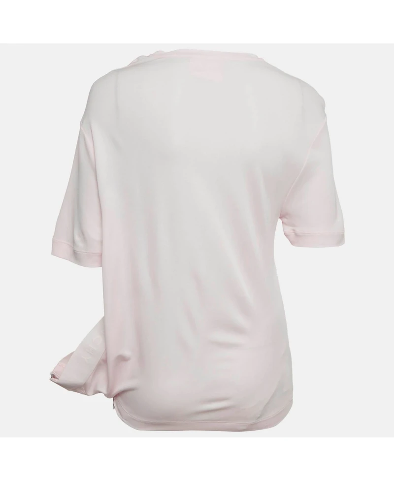 Pre-Owned Givenchy Women's Pink Jersey 4G Asymmetrical Top
