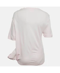 Pre-Owned Givenchy Women's Pink Jersey 4G Asymmetrical Top