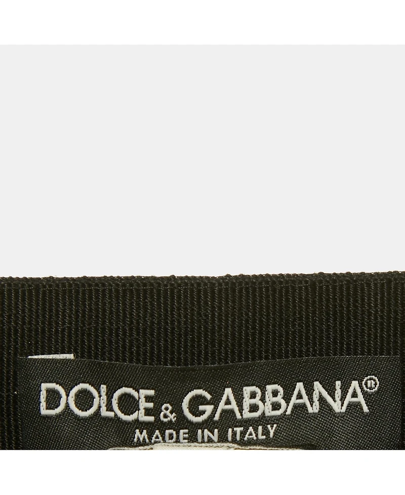 Pre-Owned Dolce & Gabbana Women's Black Crepe Pleated Mini Skirt