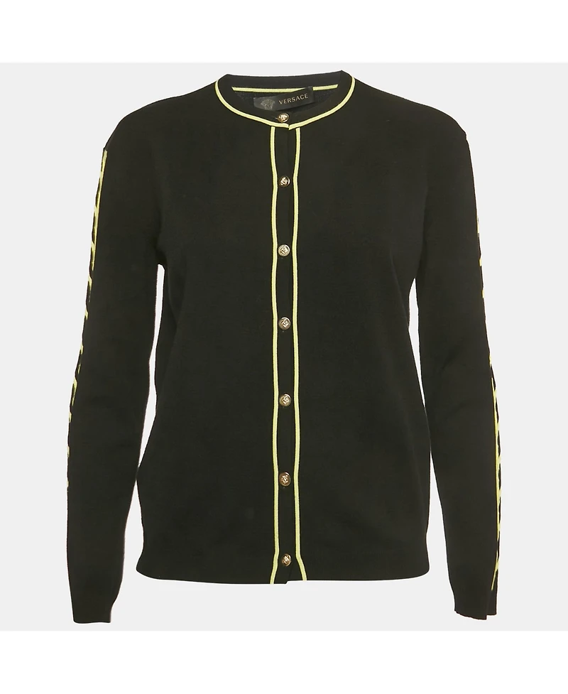 Pre-Owned Versace Women's Black Knit Cut