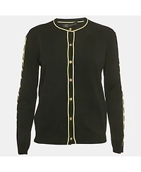 Pre-Owned Versace Women's Black Knit Cut