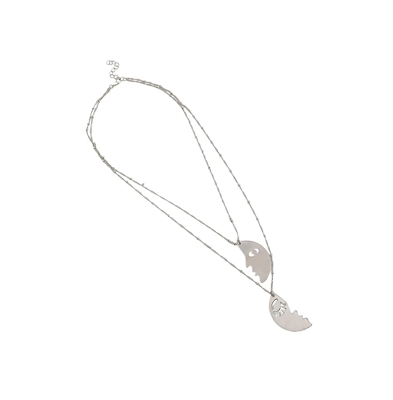 Sohi Women's The Lovers Multi-Layer Necklace