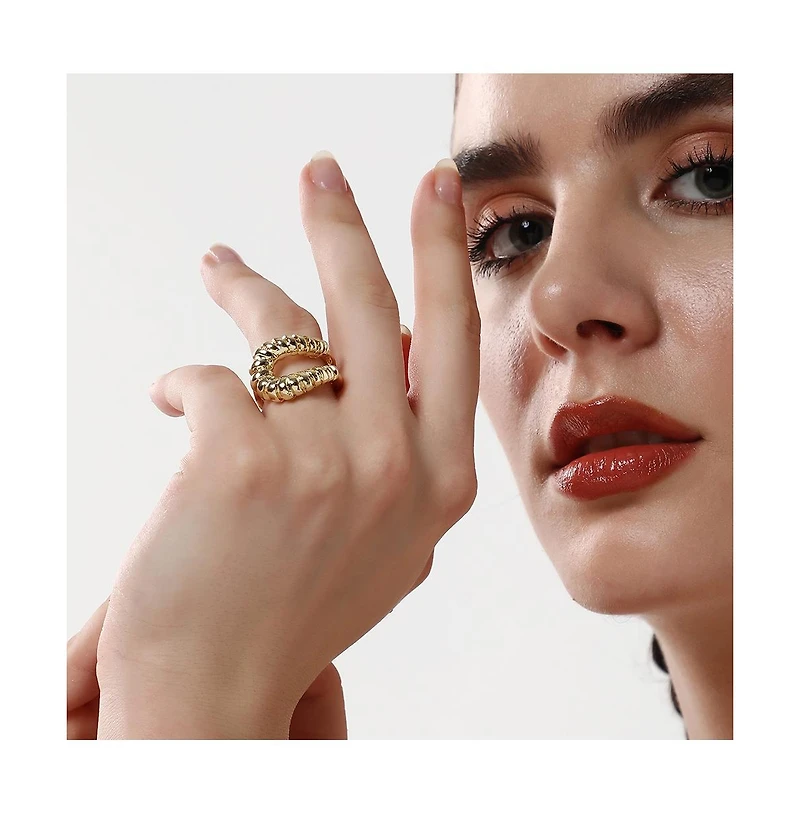 Sohi Women's The Mollusks Statement Ring