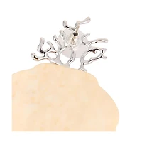 Women's The Veined-Conchiglia Drop Earrings - Metallic Silver