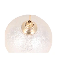 Women's The Celestrial-Orb Stud Earrings - Ivory White & California Gold