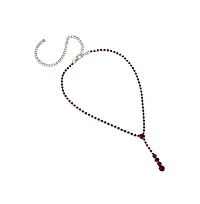 Sohi Women's The Dainty-Bling Jewellery Set - Ruby Pink